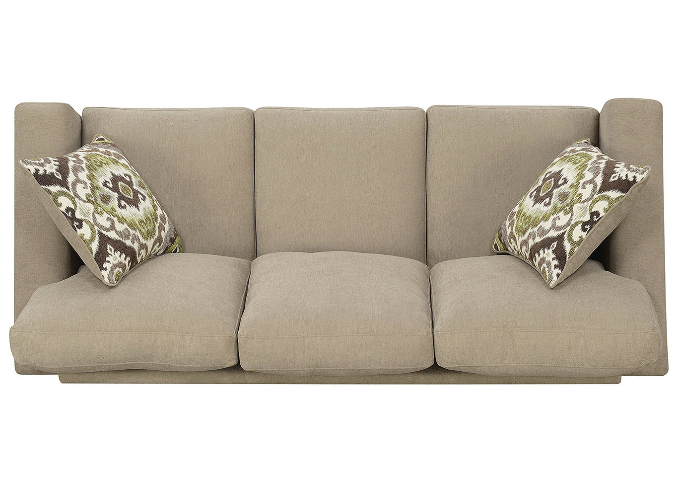 Alexandra Beige Stationary Sofa,Taba Home Furnishings